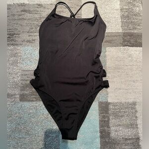 Black One-Piece Swimsuit